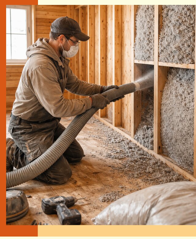 Утепление дачного дома эковатой в Кызыле — быстро и надёжно