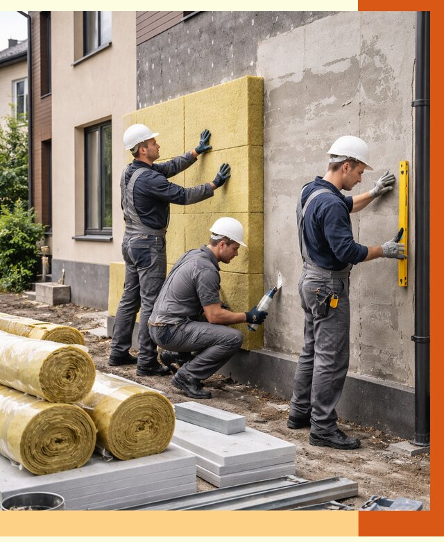 Утепление таунхауса в Кызыле от 7467 руб/м2 — комплекс под ключ | ТепломастерКзл