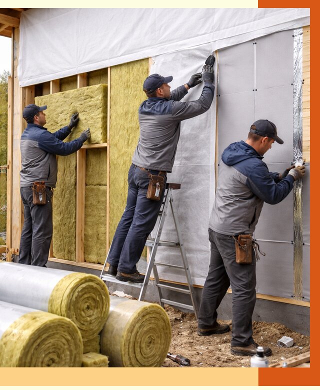 Утепление каркасного дома в Кызыле от 4356 руб./м2 — профессионально | ТепломастерКзл