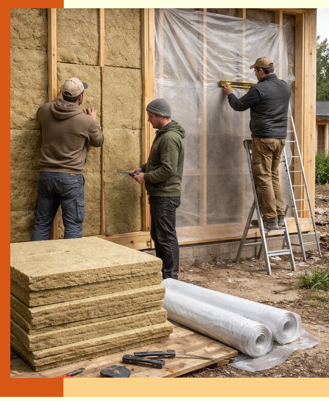 Утепление каркасного дома в Кызыле под ключ с гарантией качества