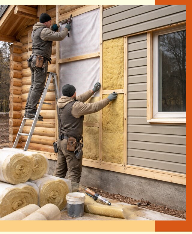 Утепление деревянного дома в Кызыле от 6430 руб./м2 — заказать работы | ТепломастерКзл