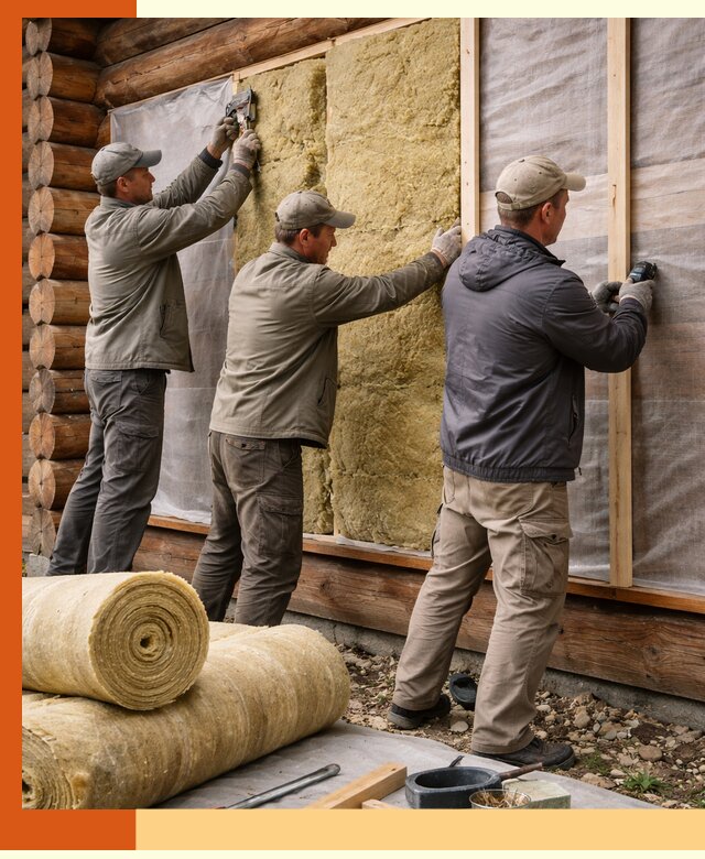 Утепление деревянного дома в Кызыле эффективными технологиями