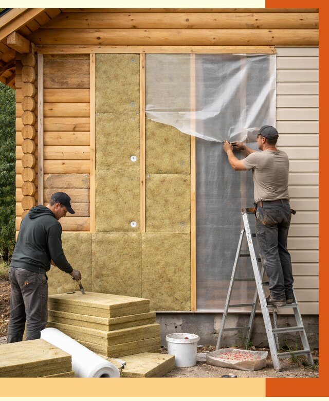 Утепление дома из бруса в Кызыле от 3889 руб./м2 — работы под ключ | ТепломастерКзл