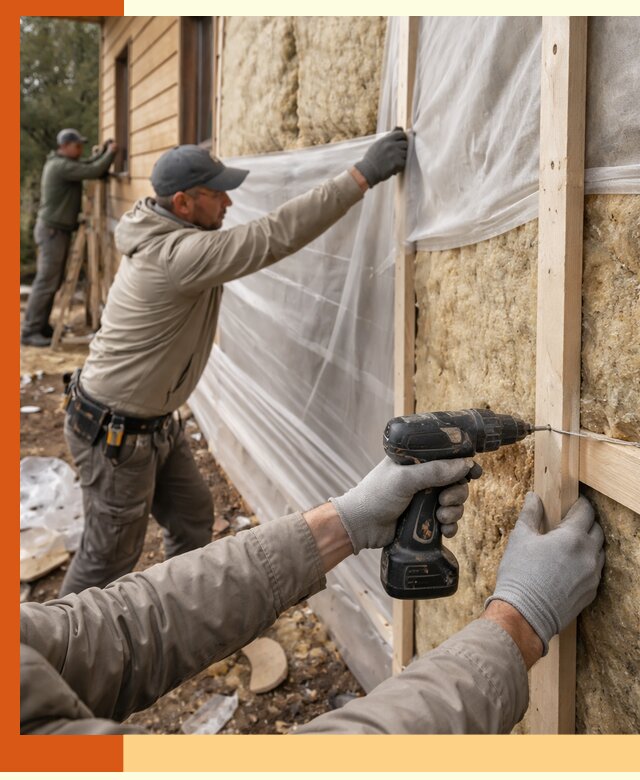 Утепление дома из бруса в Кызыле качественно и долговечно