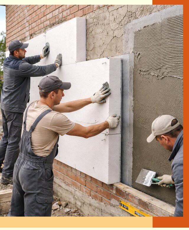 Утепление кирпичного дома в Кызыле от 4356 руб. под ключ | ТепломастерКзл