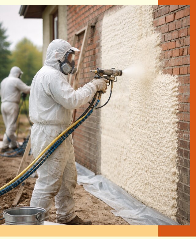 Утепление кирпичного дома ППУ в Кызыле под ключ от 6741 руб. | ТепломастерКзл