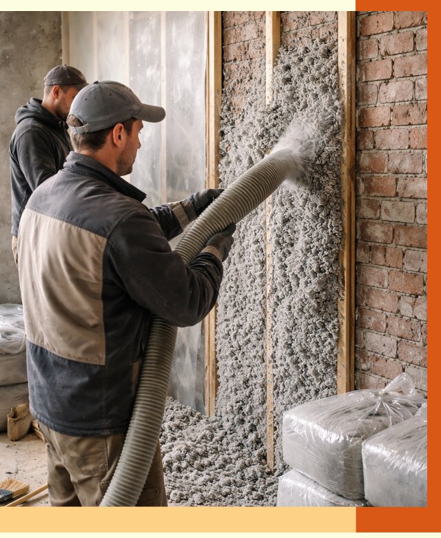 Утепление кирпичного дома эковатой в Кызыле от 2437 руб./м² | ТепломастерКзл