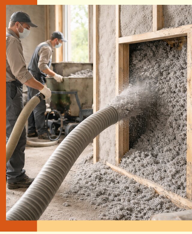 Утепление коттеджа эковатой в Кызыле с гарантией качества