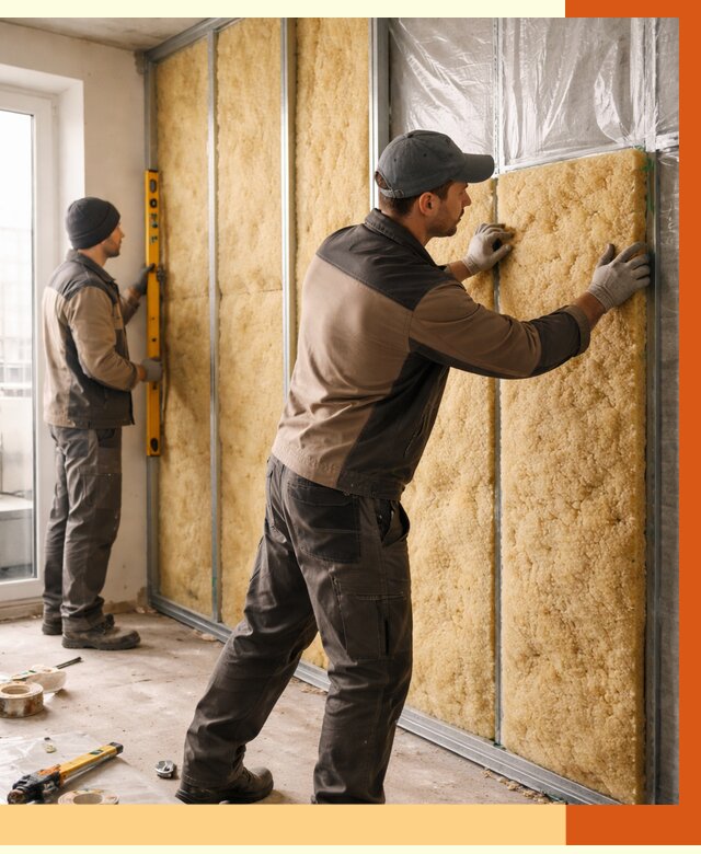 Утепление квартиры изнутри в Кызыле от 4511 руб. за м2 | Проф. работы ТепломастерКзл