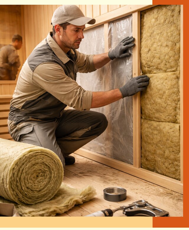 Утепление сауны изнутри в Кызыле от 6741 руб. за м2 | ППУ, под ключ — ТепломастерКзл