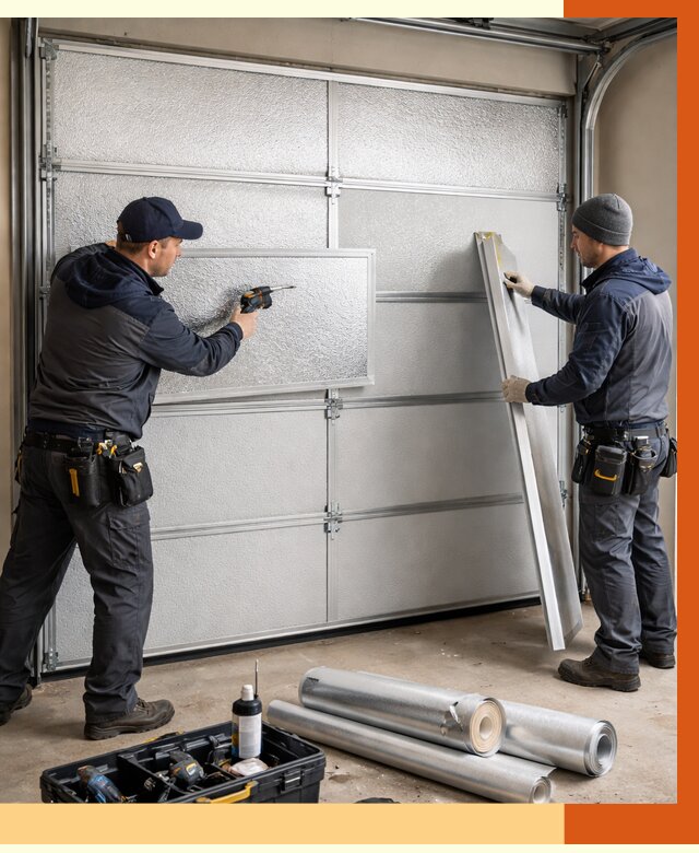 Утепление гаражных ворот в Кызыле от 8141 руб/м2 — надежно и быстро | ТепломастерКзл