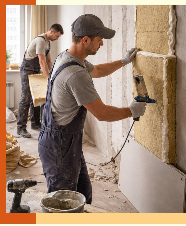 Утепление стен изнутри в Кызыле — качественно и эффективно