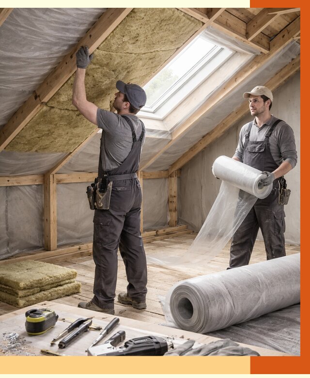 Утепление крыши изнутри мансарды в Кызыле от 4356 руб./м² | ТепломастерКзл