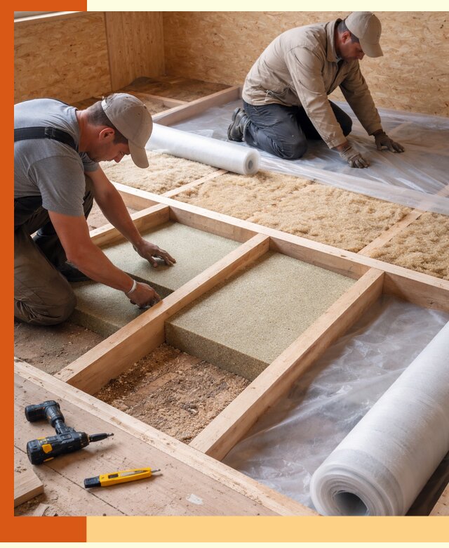 Профессиональное утепление деревянного пола в Кызыле