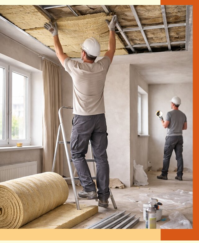 Утепление потолка в частном доме в Кызыле от 985 руб./м² — работы под ключ | ТепломастерКзл