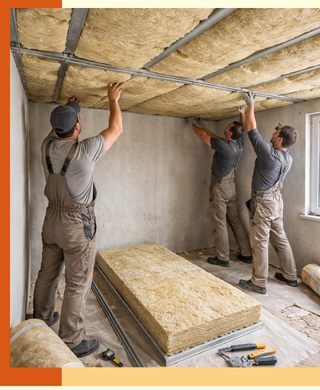 Утепление потолка в Кызыле — тепло и без сквозняков