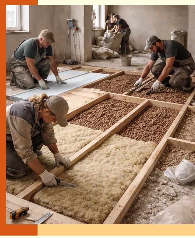 Утепление перекрытий жилых и промышленных зданий в Кызыле