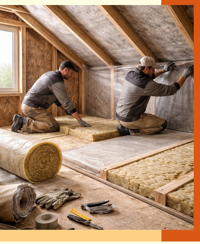 Утепление чердака в Кызыле от 7778 руб/м² — теплоизоляция и комплексное утепление под ключ | ТепломастерКзл