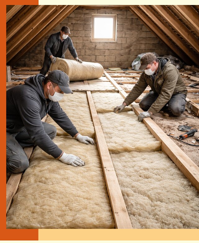 Утепление чердака в Кызыле — профессиональная теплоизоляция кровли