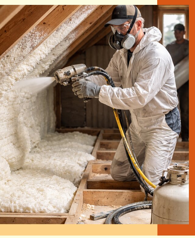 Утепление чердака ППУ в Кызыле от 8940 руб./м2 — услуга под ключ | ТепломастерКзл