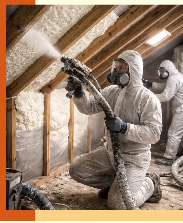 Утепление чердака пенополиуретаном (ППУ) в Кызыле