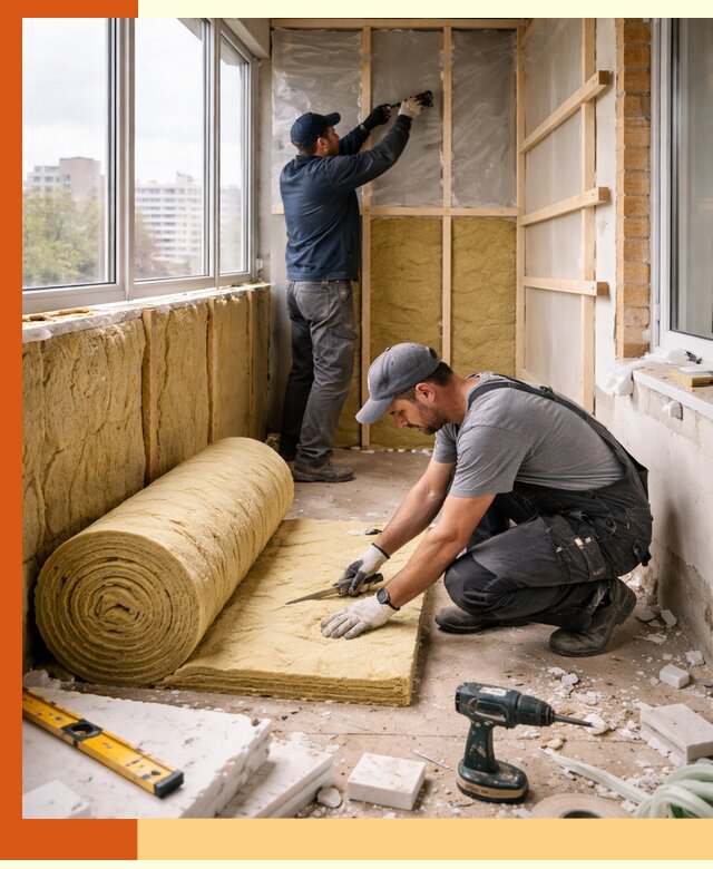 Утепление балкона под ключ в Кызыле качественно и быстро