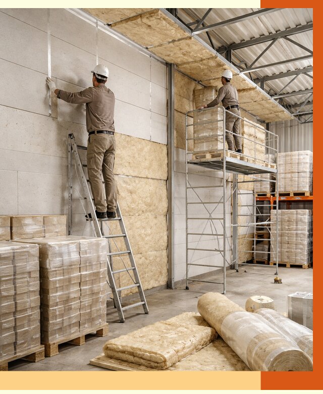 Утепление склада готовой продукции в Кызыле от 2022 руб./м2 — комплексно | ТепломастерКзл