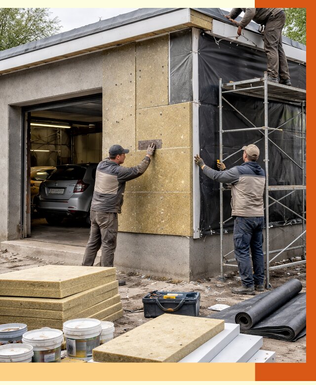 Утепление автосервиса в Кызыле ппу, пеноизоляция, от 15038 руб/м2 — ТепломастерКзл