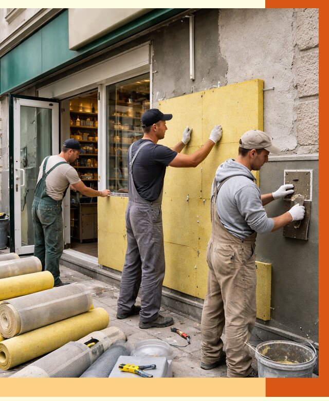 Утепление магазина в Кызыле от 4667 руб/м2 — цена, стены и снаружи | ТепломастерКзл