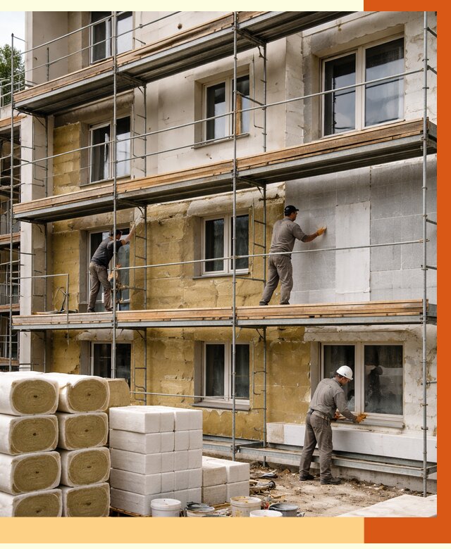 Утепление гостиницы в Кызыле от 7467 руб./м2 — комплексно, ППУ, под ключ | ТепломастерКзл