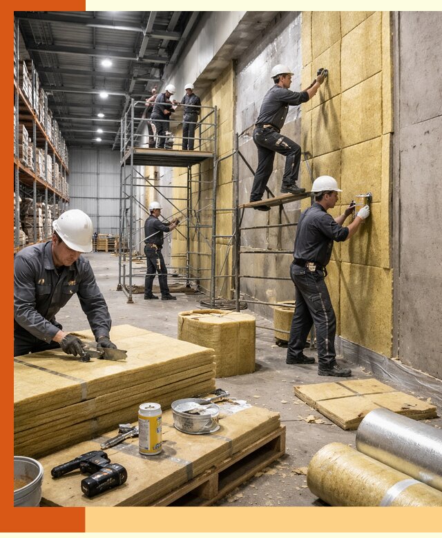 Утепление логистического центра в Кызыле качественно и экономично