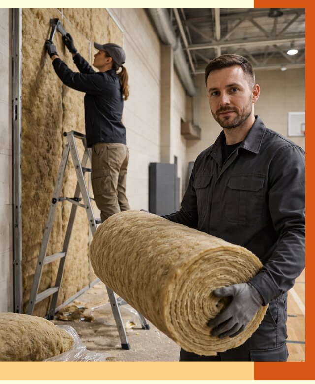 Утепление спортзала в Кызыле от 7778 руб/м2 — комплексное утепление под ключ | ТепломастерКзл