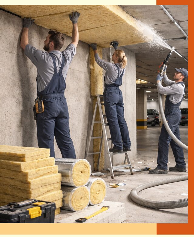 Утепление паркинга в Кызыле от 7052 руб./м2 — работы под ключ | ТепломастерКзл