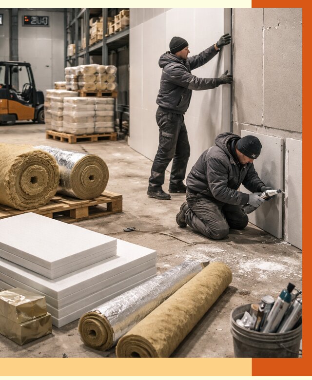 Утепление холодного склада в Кызыле от 8815 руб/м2 — комплексное под ключ | ТепломастерКзл