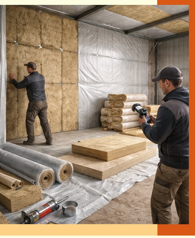 Утепление теплого склада в Кызыле под ключ от 11927 руб/м² | ТепломастерКзл