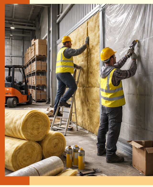 Утепление склада с техникой в Кызыле под ключ