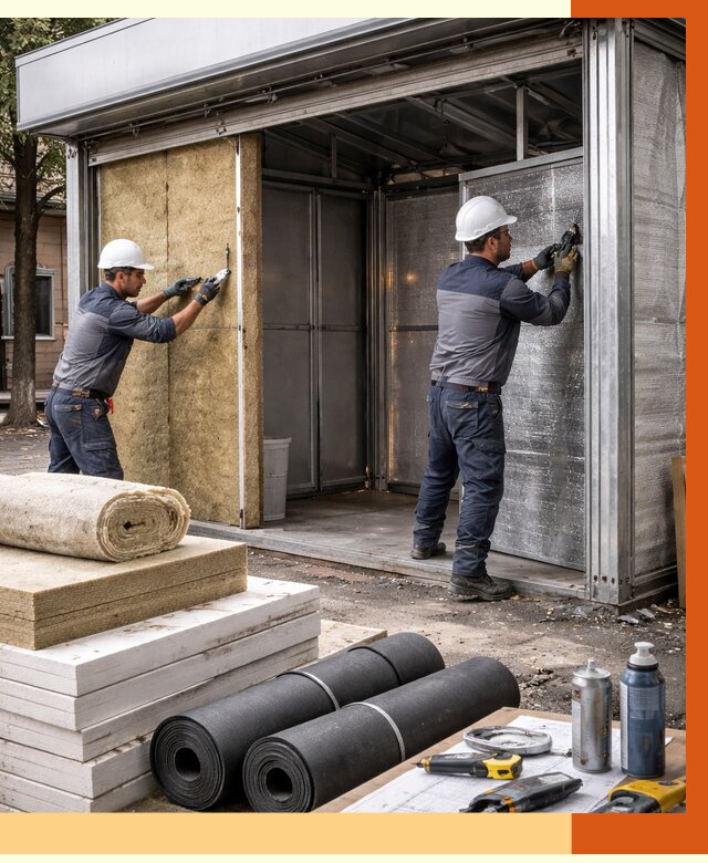 Утепление павильона шаурма в Кызыле под ключ от 1245 руб. за м² | ТепломастерКзл