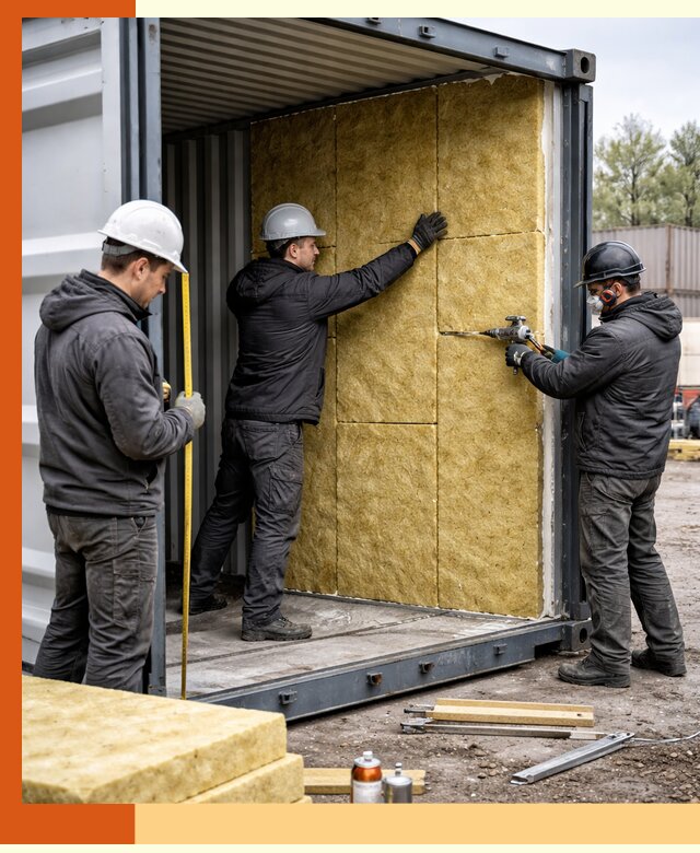 Утепление морского контейнера в Кызыле: надежная теплоизоляция и защита