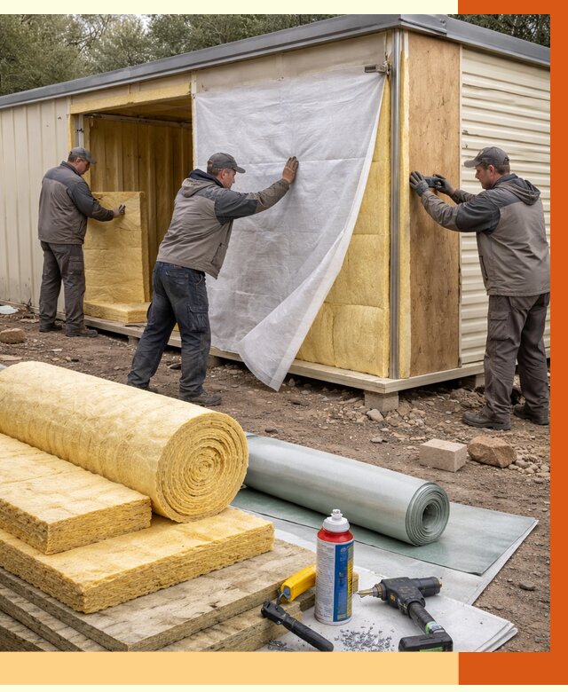 Утепление строительной бытовки в Кызыле от 12964 руб. под ключ | ТепломастерКзл