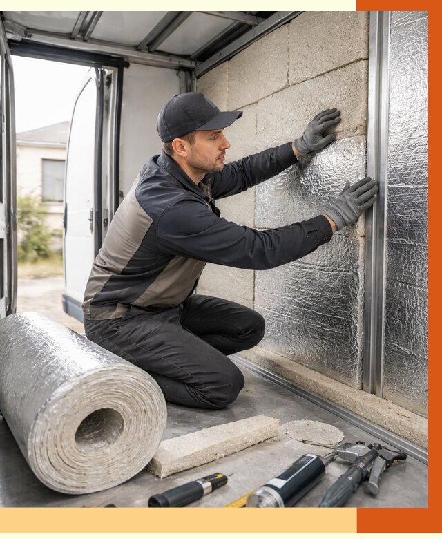 Утепление фургона рефрижератора в Кызыле от 12964 руб./м² под ключ | ТепломастерКзл