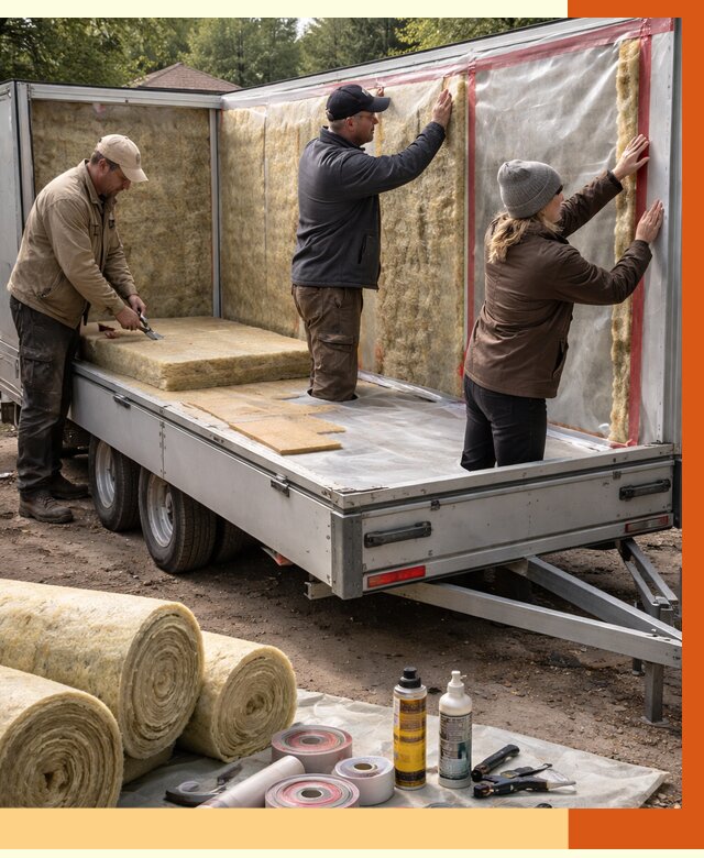 Утепление прицепа в Кызыле под ключ от 12964 руб. — комплекс от ТепломастерКзл