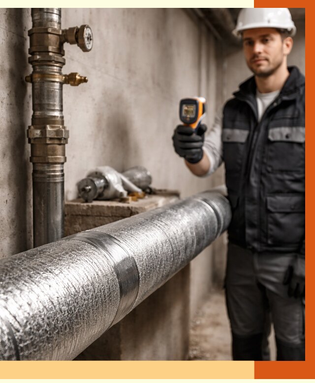 Утепление труб водоснабжения в Кызыле от 8815 руб. за м² — услуги ТепломастерКзл