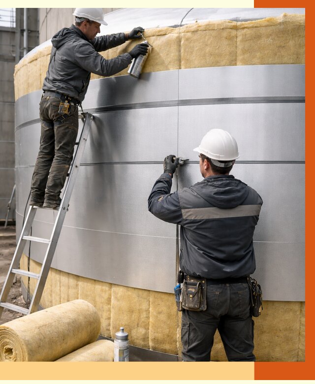 Утепление цистерны в Кызыле пенополиуретаном от 15038 руб. под ключ | ТепломастерКзл