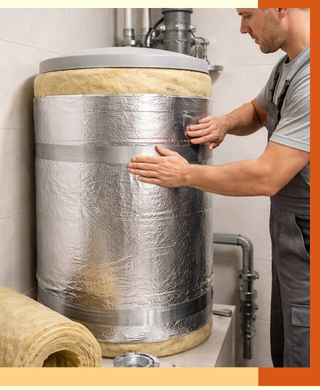 Утепление бойлера в Кызыле от 4667 руб. под ключ | Утепление ППУ | ТепломастерКзл