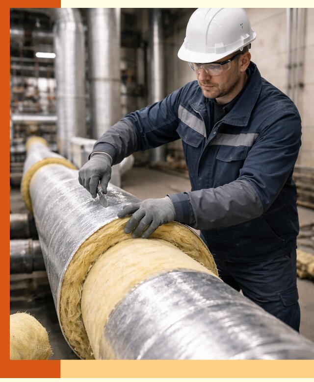 Утепление технологического оборудования и заводских установок в Кызыле