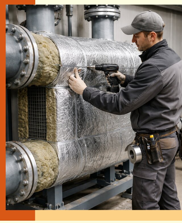 Утепление теплообменника в Кызыле — профессиональная теплоизоляция оборудования