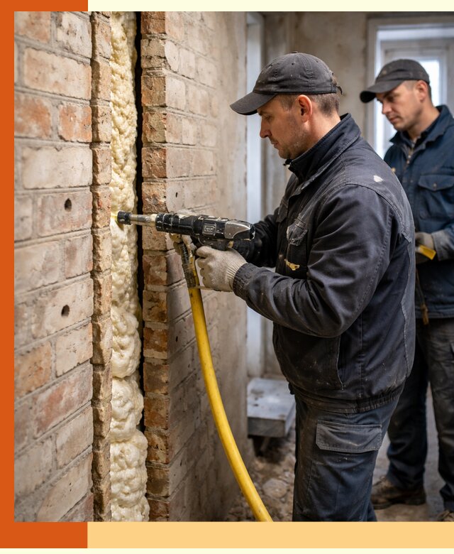 Межстеновое утепление пенополиуретаном в Кызыле