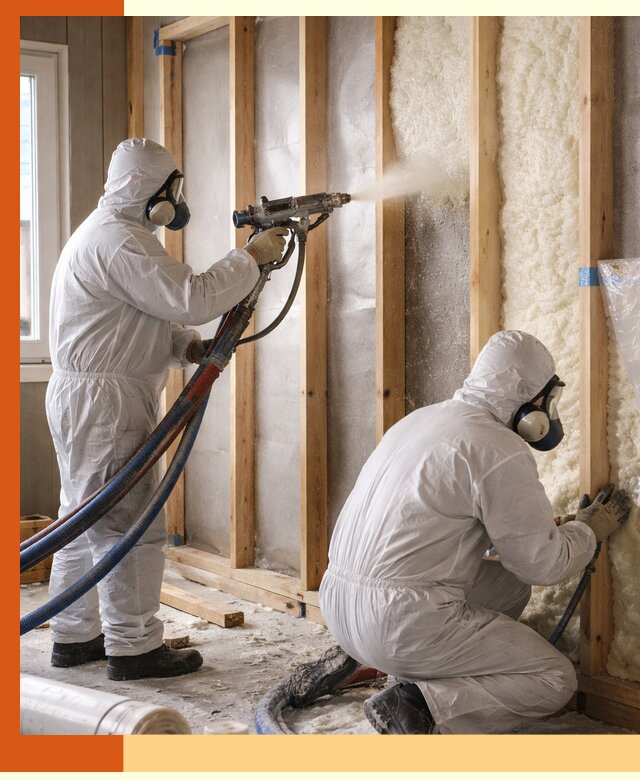 Утепление каркасной стены ППУ в Кызыле для домов и коттеджей