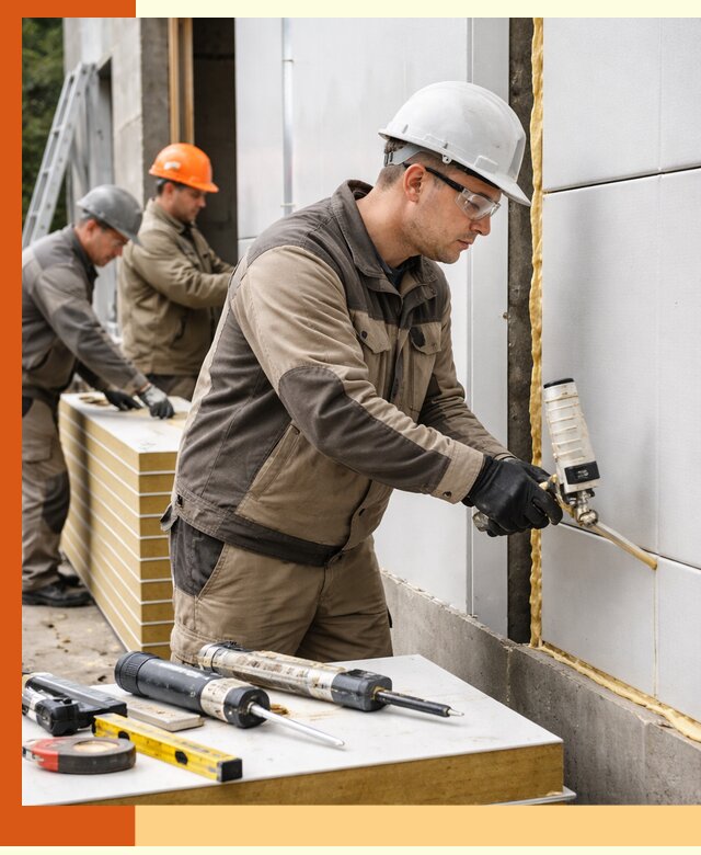 Утепление сэндвич-панелей пенополиуретаном в Кызыле