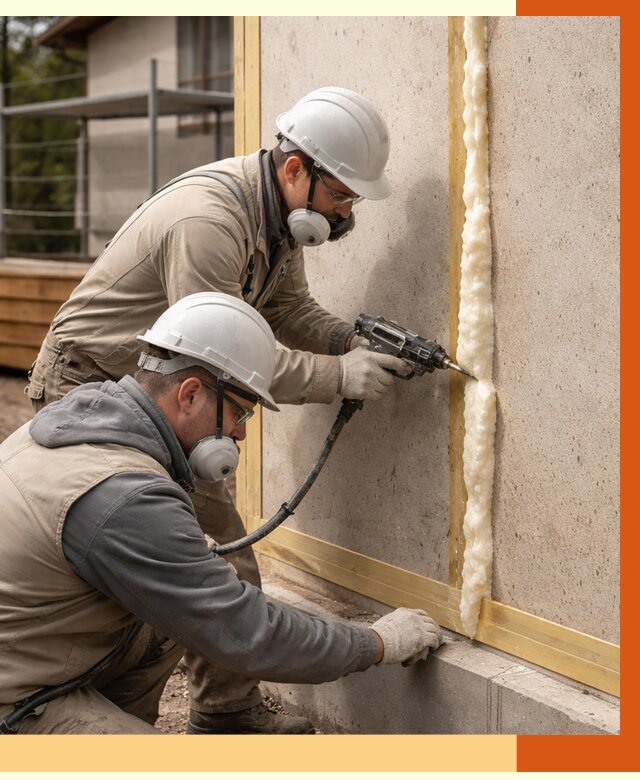 Утепление сип панелей ППУ в Кызыле от 4978 руб. под ключ | ТепломастерКзл